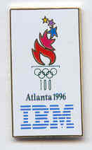 Atlanta 1996 IBM logo pin